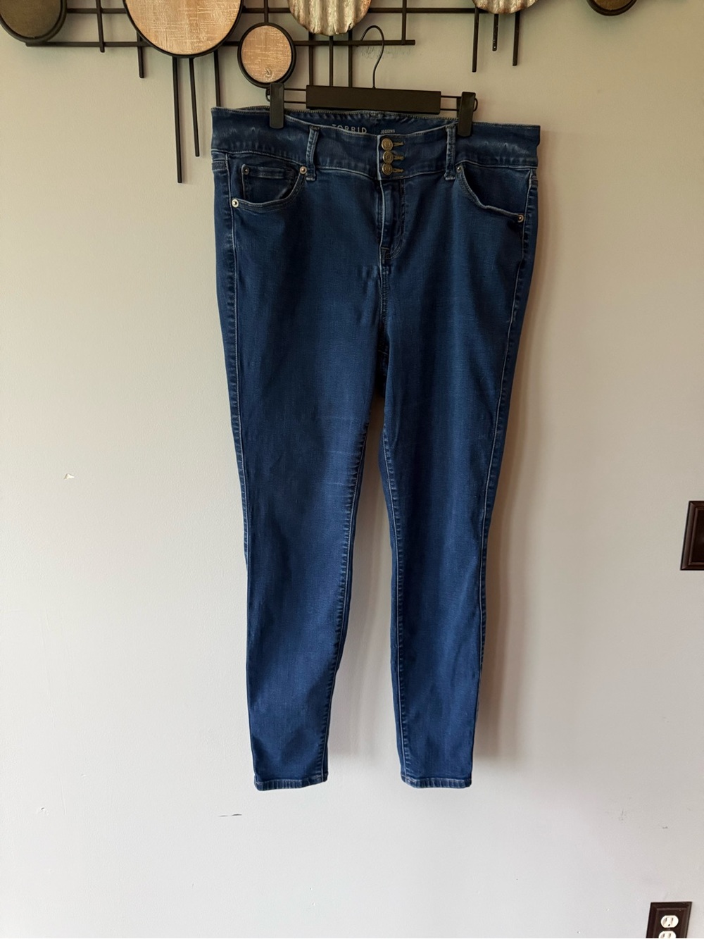 torrid Dark Blue High-Rise Skinny Jeans